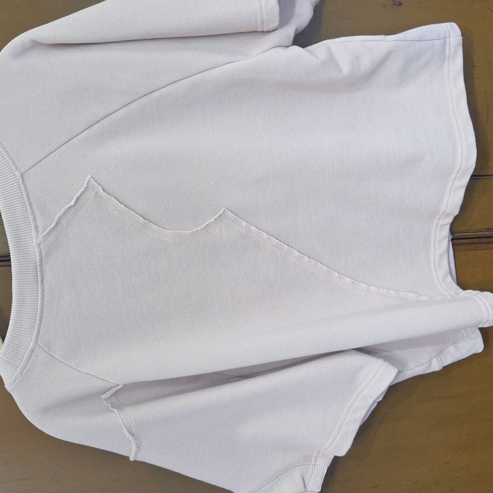 Blue B Open Seam Crop - Picture 4 of 5